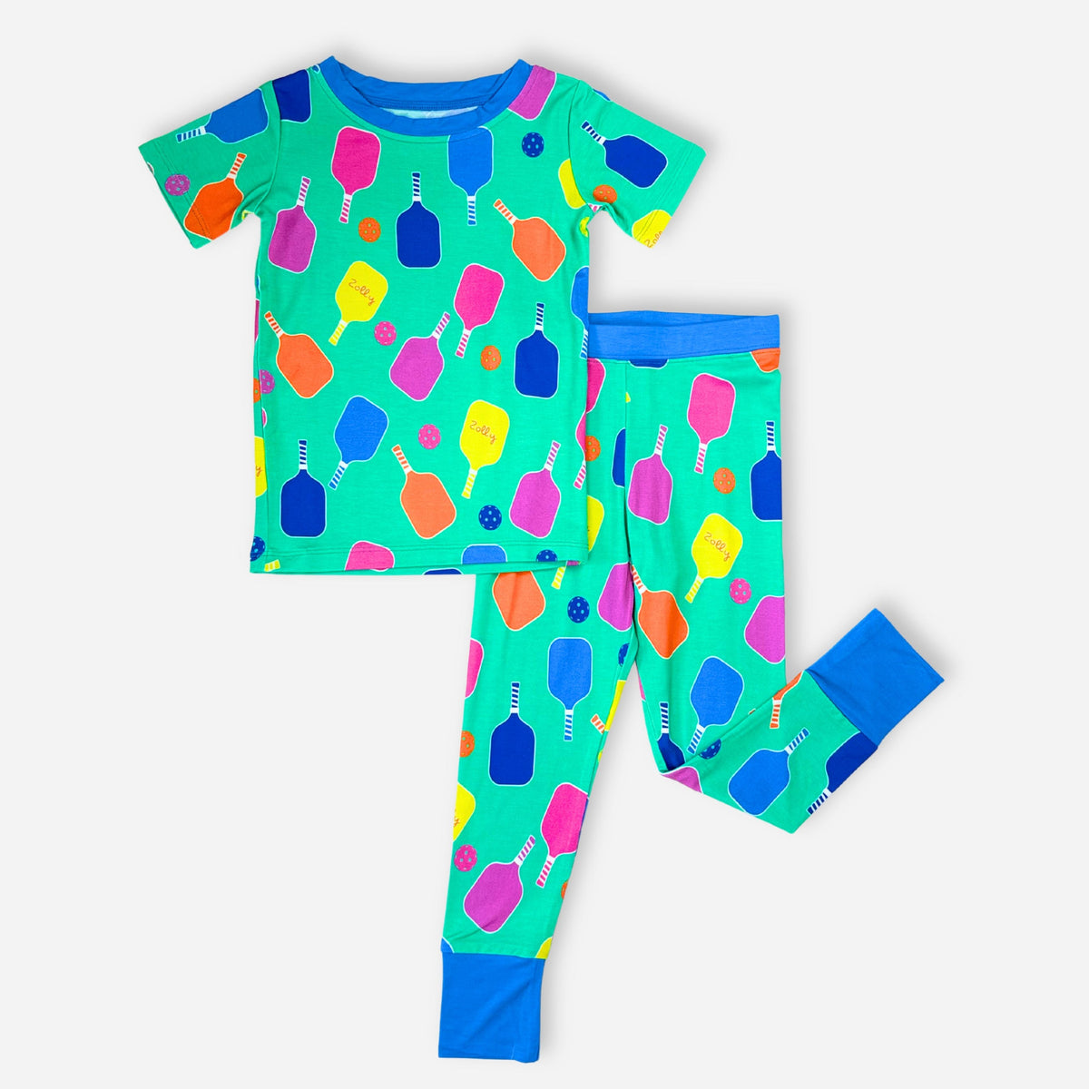 Pickleball Short Sleeve Pajama Set - BIG FRENCHIES