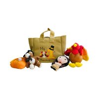 My First Thanksgiving Toy with Plush Gobble Turkey, Teddy Bear, Little Pumpkin Pie - BIG FRENCHIES