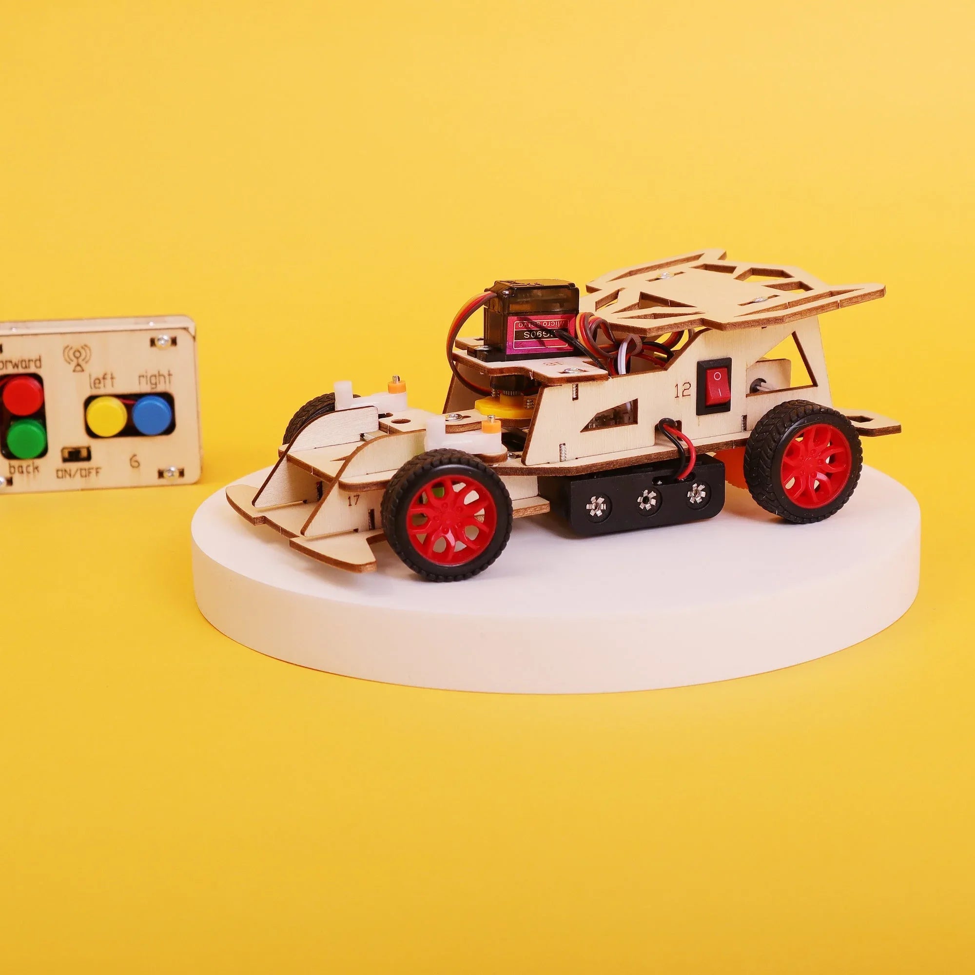 Steering Remote-Controlled Car DIY Kit, Educational STEM Toy - BIG FRENCHIES