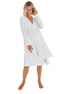 Sleep Well Maternity/Nursing Nightgown & Robe Set - BIG FRENCHIES
