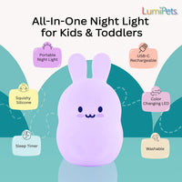 LumiPets® Baxter the Bunny- Children's Touch Night Light - BIG FRENCHIES