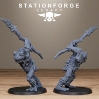 3D Printed Bogkin Spearmen by StationForge Miniatures