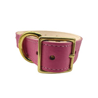 Plain Leather Dog Collar - BIG FRENCHIES