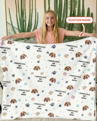 Custom Dog Pattern Bamboo Blanket