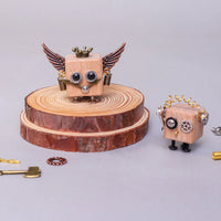 DIY Timberbot Kit – Build 2 Wooden Robots, Make Keychains & Necklaces - BIG FRENCHIES