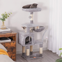 Heybly Small Cat Tree with Hammock – Compact Cat Tower & Furniture for Indoor Cats - BIG FRENCHIES