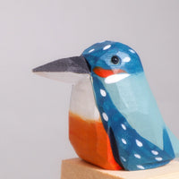 Hand-Carved Wooden Bird Figurine – Hummingbird - BIG FRENCHIES