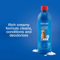 Adams Flea & Tick Cleansing Shampoo 12oz Kills Pet Fleas Ticks Eggs & Lice