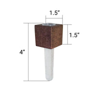 Mini Vase Magnets – Set of 2 – Beech & Walnut Wood – Decorative Fridge Magnets for Small Flowers or Greenery - BIG FRENCHIES