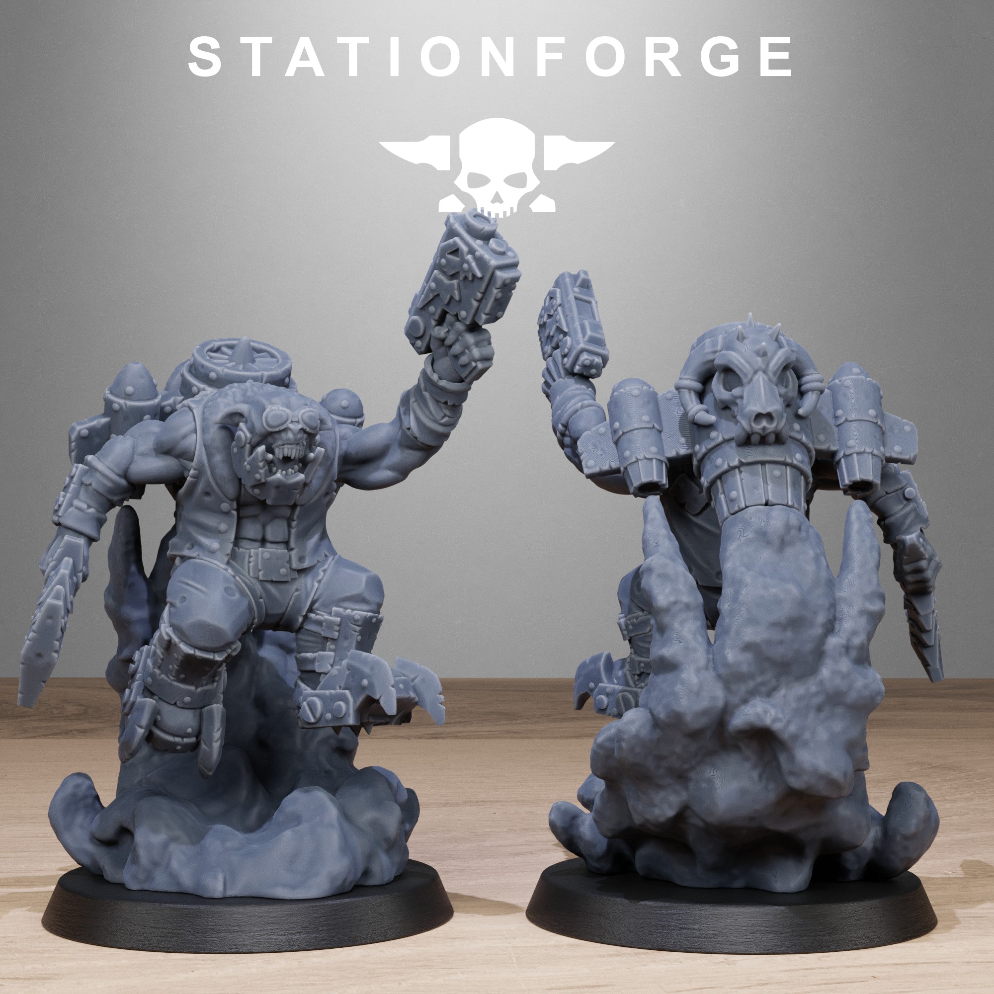 3D Printed Orkaz Flyers by StationForge Miniatures