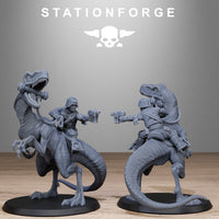 3D Printed GrimGuard Jungle Raptors by Stationforge Miniatures