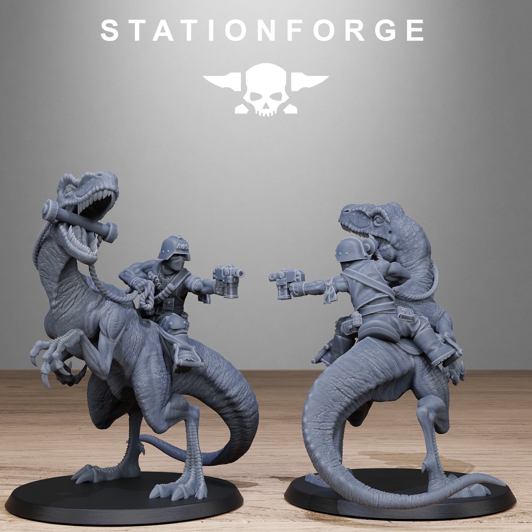 3D Printed GrimGuard Jungle Raptors by Stationforge Miniatures