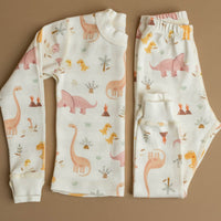 Rose Dino Family Organic Cotton Pajamas Made in USA - BIG FRENCHIES