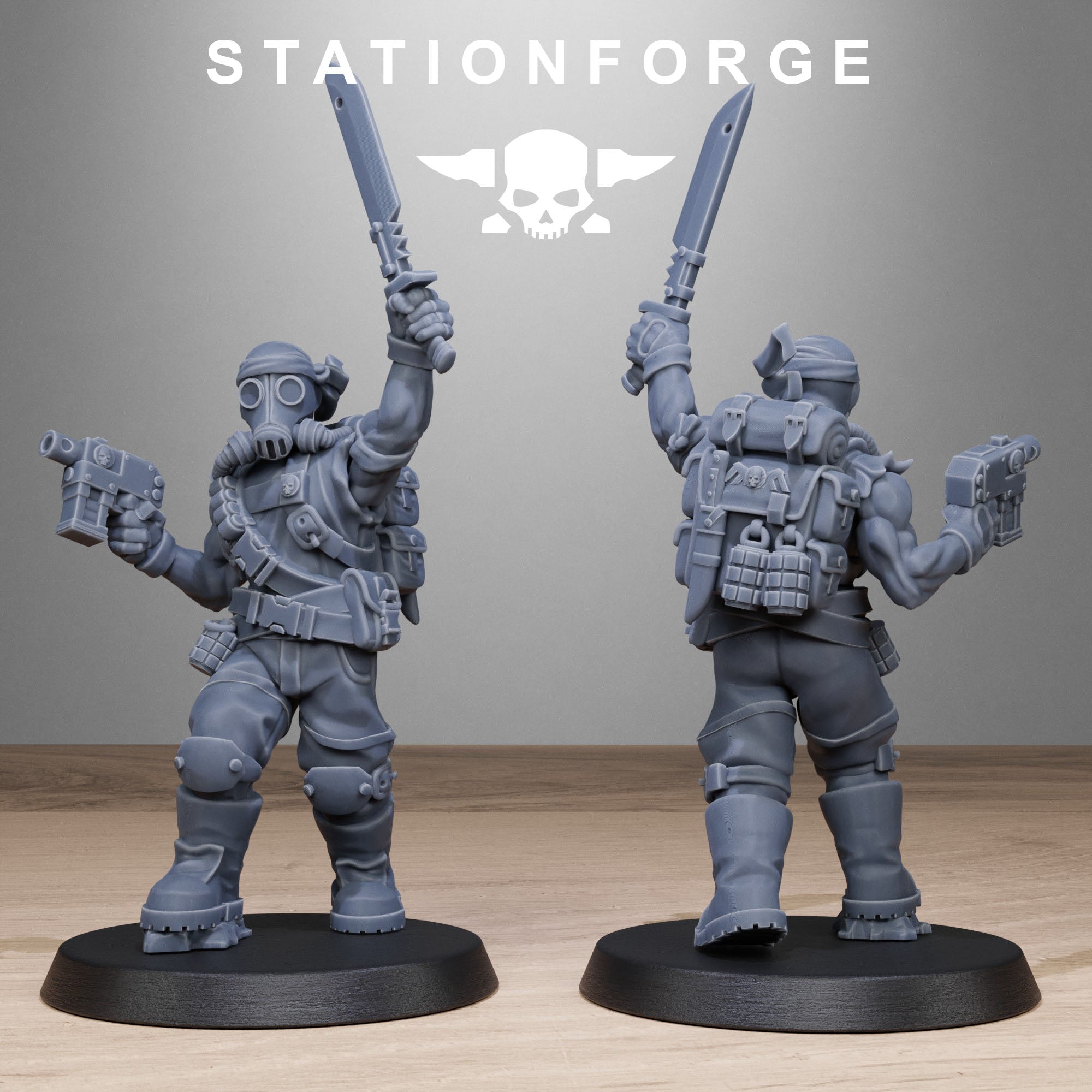 3D Printed GrimGuard Jungle Fighters by StationForge Miniatures
