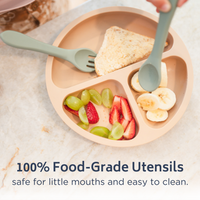 Dusty Rose Spoon and Fork Set