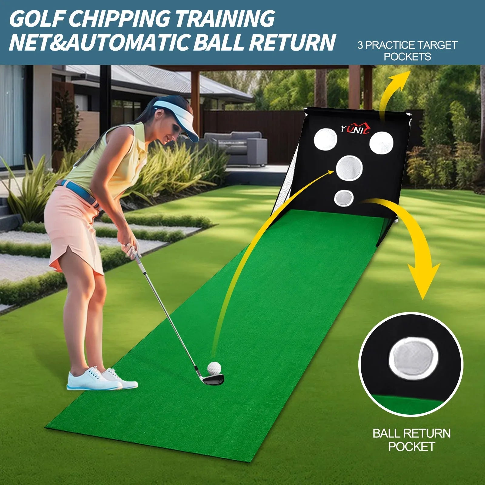 Golf Practice Chipping Net - BIG FRENCHIES