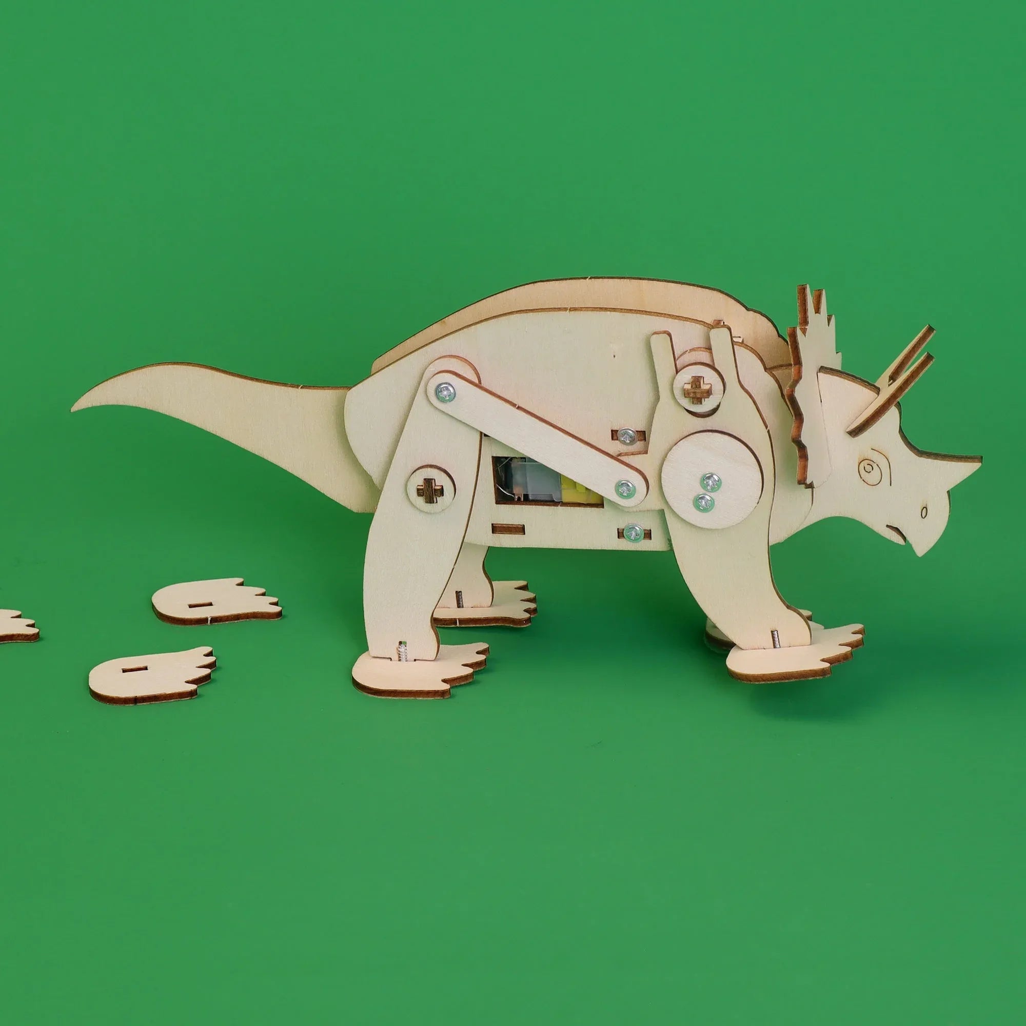 Dinosaur Robot Triceratops DIY Kit, Educational STEM Toy - BIG FRENCHIES