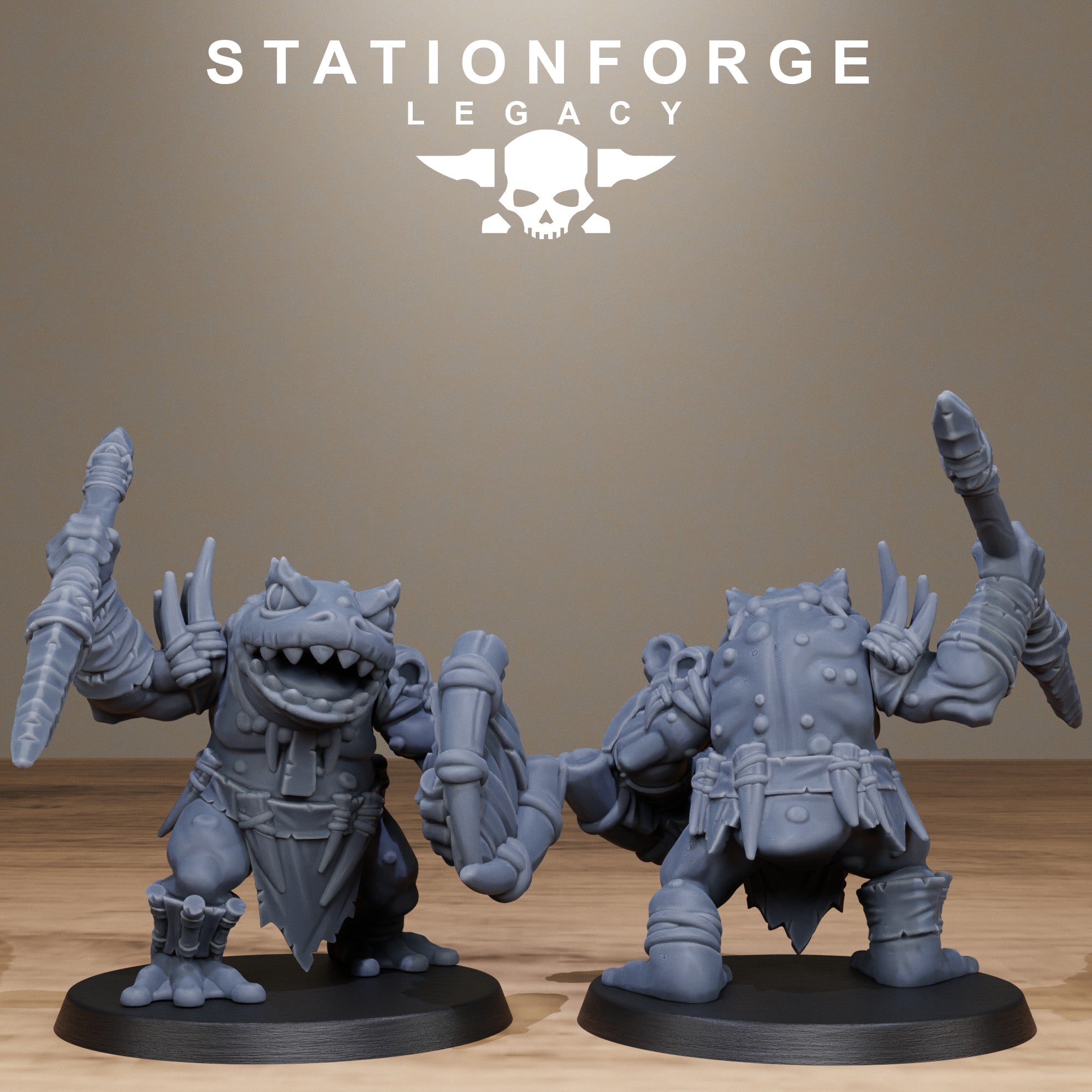3D Printed Bogkin Heavies by Stationforge Miniatures
