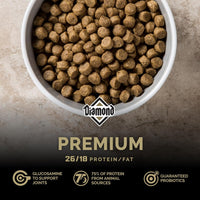 Diamond Premium All Life Stages Dry Dog Food 26/18 Active Sporting Dogs 55lbs.