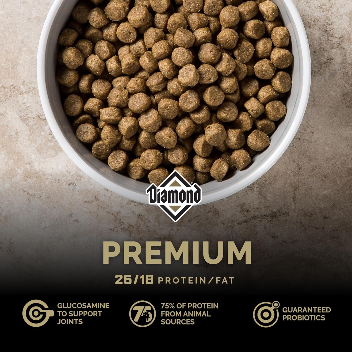 Diamond Premium All Life Stages Dry Dog Food 26/18 Active Sporting Dogs 55lbs.