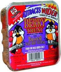 C&S Berry Suet Treat 11.75 oz Wild Bird Suet Cake Year-Round Cranberry Blend
