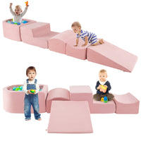 5-Piece Climb and Crawl Playset with Ball Pit for Kids