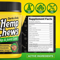 Dog Joint Supplement Glucosamine Chondroitin MSM Omega 3 Chews 120Ct