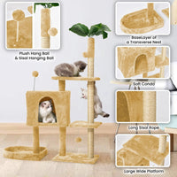 Cat Tree with Scratching Posts Plush Perch Stand - BIG FRENCHIES