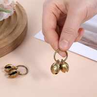 Copper Bell For Dog Collar, 4 PCS Brass Dog Bells Extra Loud Collar Bell For Pet Tracking Anti Lost Training Pets Pendan