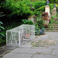 Live Animal Trap Cage 37x14x15in Folding Catch And Release Humane Cat Trap Galvanized Iron For Raccoons Foxes Coyotes St