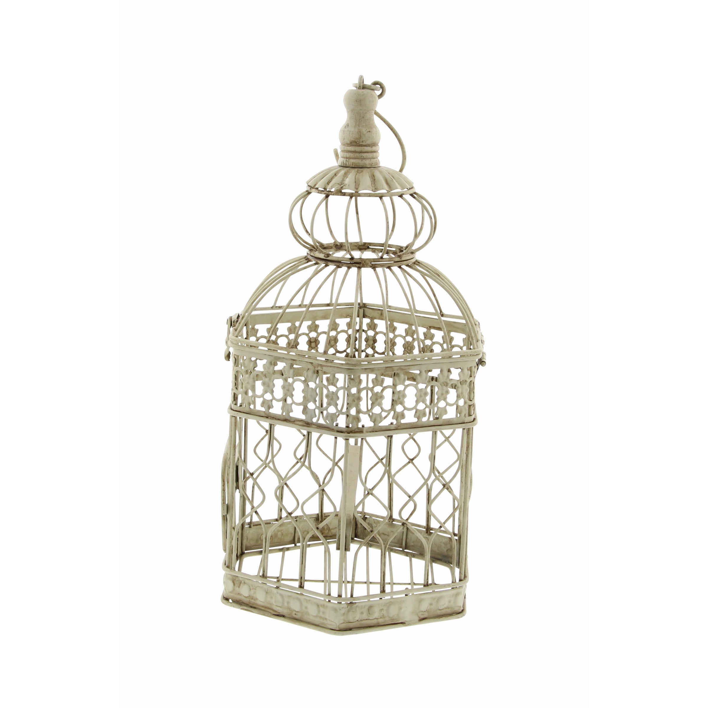 Cream Vintage Metal Birdcage - BIG FRENCHIES