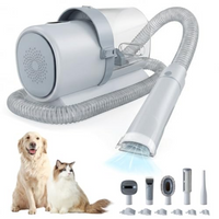 Professional Dog Grooming Clippers With 2.5L Cup, 3 Suction Modes, Cordless Clippers, 5 Groomer Tools, Low Noise Pet Hai
