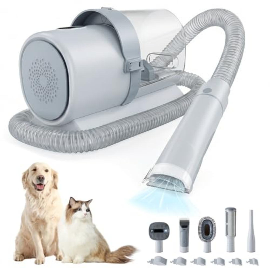 Professional Dog Grooming Clippers With 2.5L Cup, 3 Suction Modes, Cordless Clippers, 5 Groomer Tools, Low Noise Pet Hai
