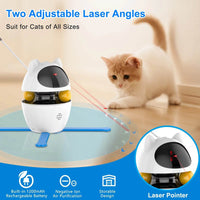 Automatic 3 in 1 Interactive Cat Toy with Laser and Feather for Indoor - BIG FRENCHIES