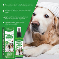 Natural Flea & Tick Spray For Dogs & Cats, Plant-Based Pest Repellent Kills Fleas, Ticks, Lice & Mites