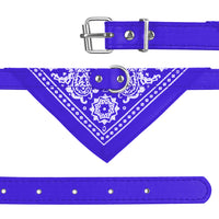 1Pc Adjustable Bandana Leather Pet Collar Triangle Scarf