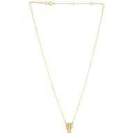 14k Yellow Gold Panther Head Necklace
