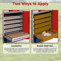 400 Eggs Incubator Cabinet with Automatic Turning&Digital Temperature Control, Large Commercial Poultry Hatcher Cabinet 