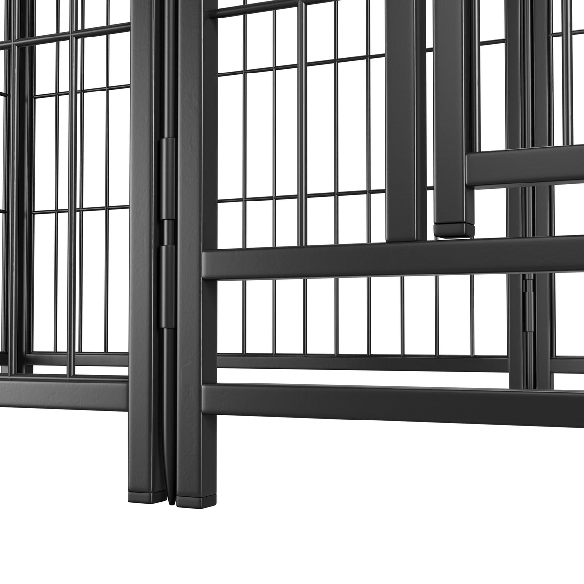 Dog Playpen Indoor 32 inch 8 Panels Metal Dog Pen Pet Dog Fence Outdoor Exercise Pen with Doors, Heavy Duty Dog Fence Pu