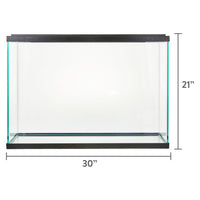 Glass 29 Gallon Aquarium Starter Kit, Black, 30.2''L X 12.44''W X 21.18''H - BIG FRENCHIES