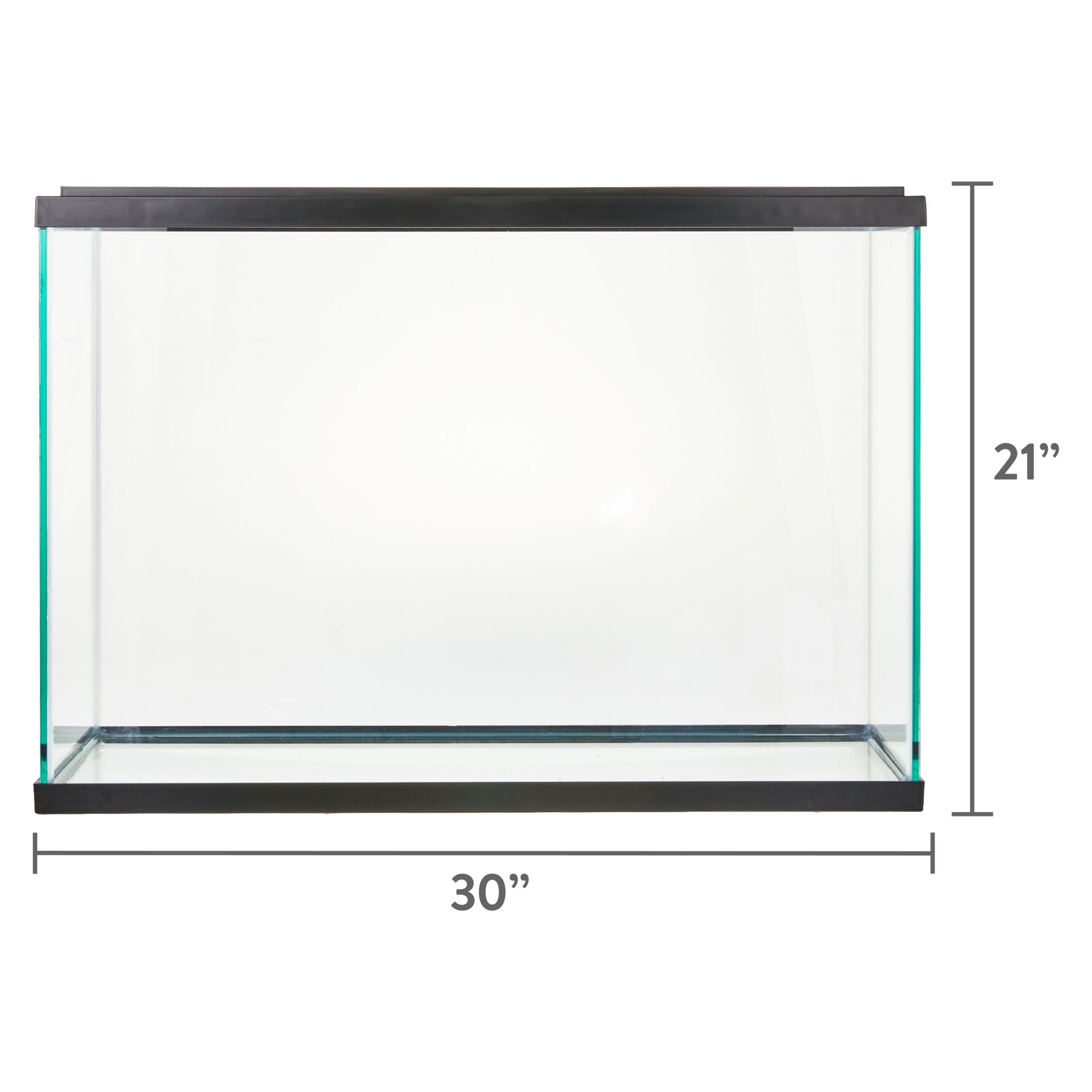 Glass 29 Gallon Aquarium Starter Kit, Black, 30.2''L X 12.44''W X 21.18''H - BIG FRENCHIES
