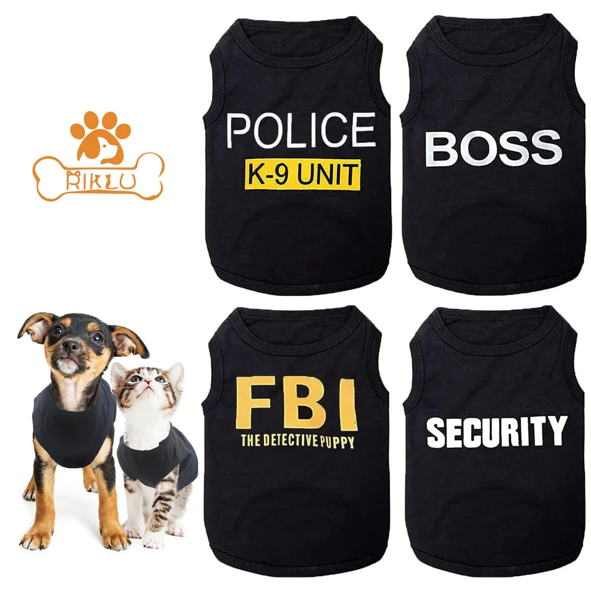 4 Packs Dog Shirts for Small Dog - BIG FRENCHIES