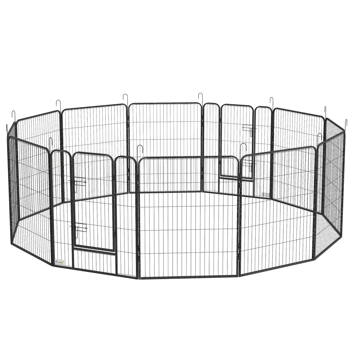 Dog Pen with Gate, 12 Panels Puppy Playpen, Dog Fence, 39"H