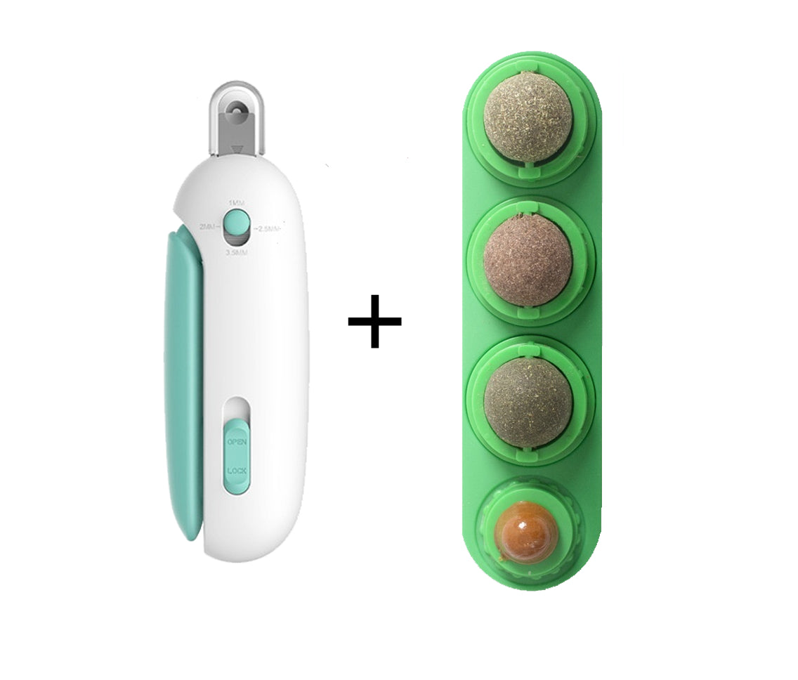 4 In 1 Rotating Catnip Silver Vine Ball Teeth Cleaning Acne Prevention Digestive Health Wall Stick On Toy Edible Safe Ma