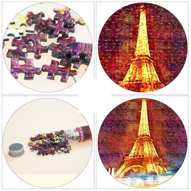 150 Piece Tube Beautiful Scenery Puzzles Toys for Children Adults Learning Education Brain Teaser Assemble Toy Games For All Generations - BIG FRENCHIES