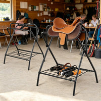 Folding Saddle Rack with Foldable for Garage