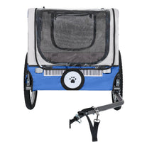 Large Folding Bike Trailer for Dogs - 20×2 1/8 Inches Wheels, Heavy-Duty Steel Frame, Spacious Design, All-Terrain Cycli