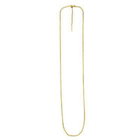 Endless Adjustable Cable Chain in 14k Yellow Gold (1.70 mm)