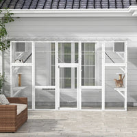 Cat Window Box , Large Catio With Shelves & Bridges, Outside Enclosure For Multiple Cats, Multiple Packages Shipped. Ple