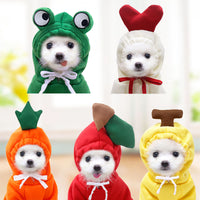 Cute Fruit Dog Clothes For Small Dogs Hoodies Winter Warm Fleece Pet Clothing Puppy Cat Costume Coat For French Chihuahu